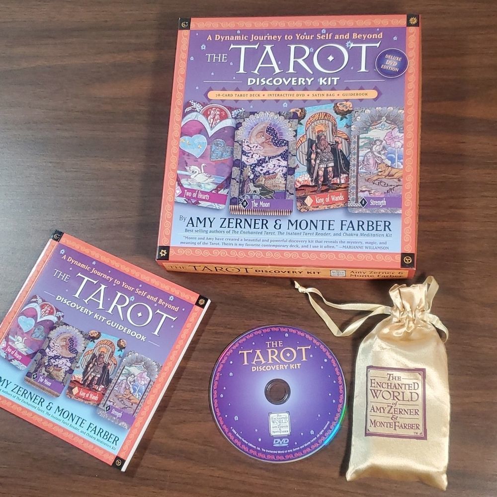 The Tarot Discovery Kit Cards w/Guidebook & DVD Amy Zerner Monte Farber‎